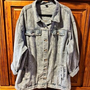 SHEIN Light Blue Denim Jacket